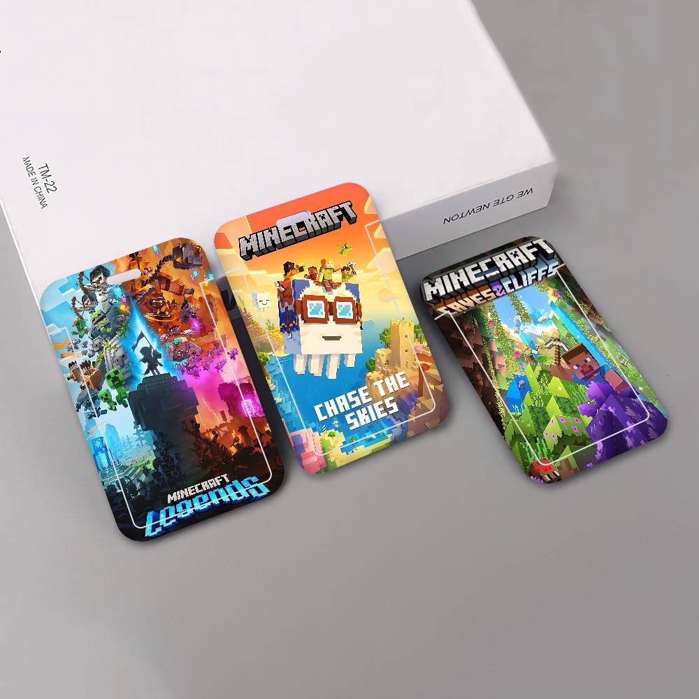 Gaming Console With Minecraft - Game M-Minecraft Pocket Credit ID Card