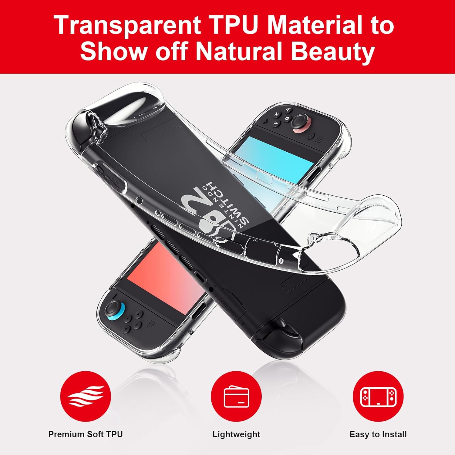 Gaming Console Nintendo Switch 2 - Ergonomic TPU Case for Switch 2