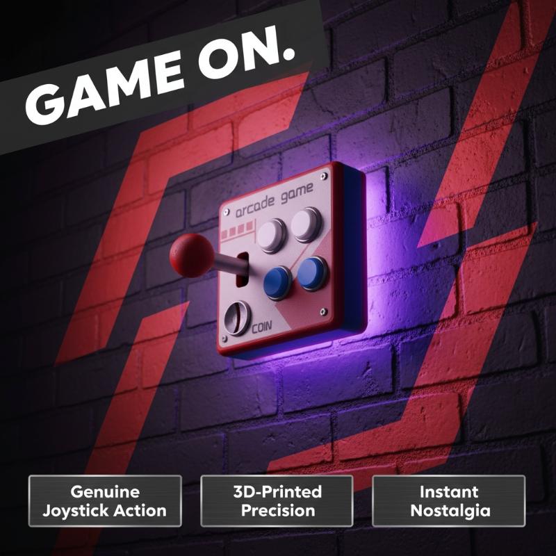 Gaming Console Room - Retro Arcade Game Button Switch Plate,