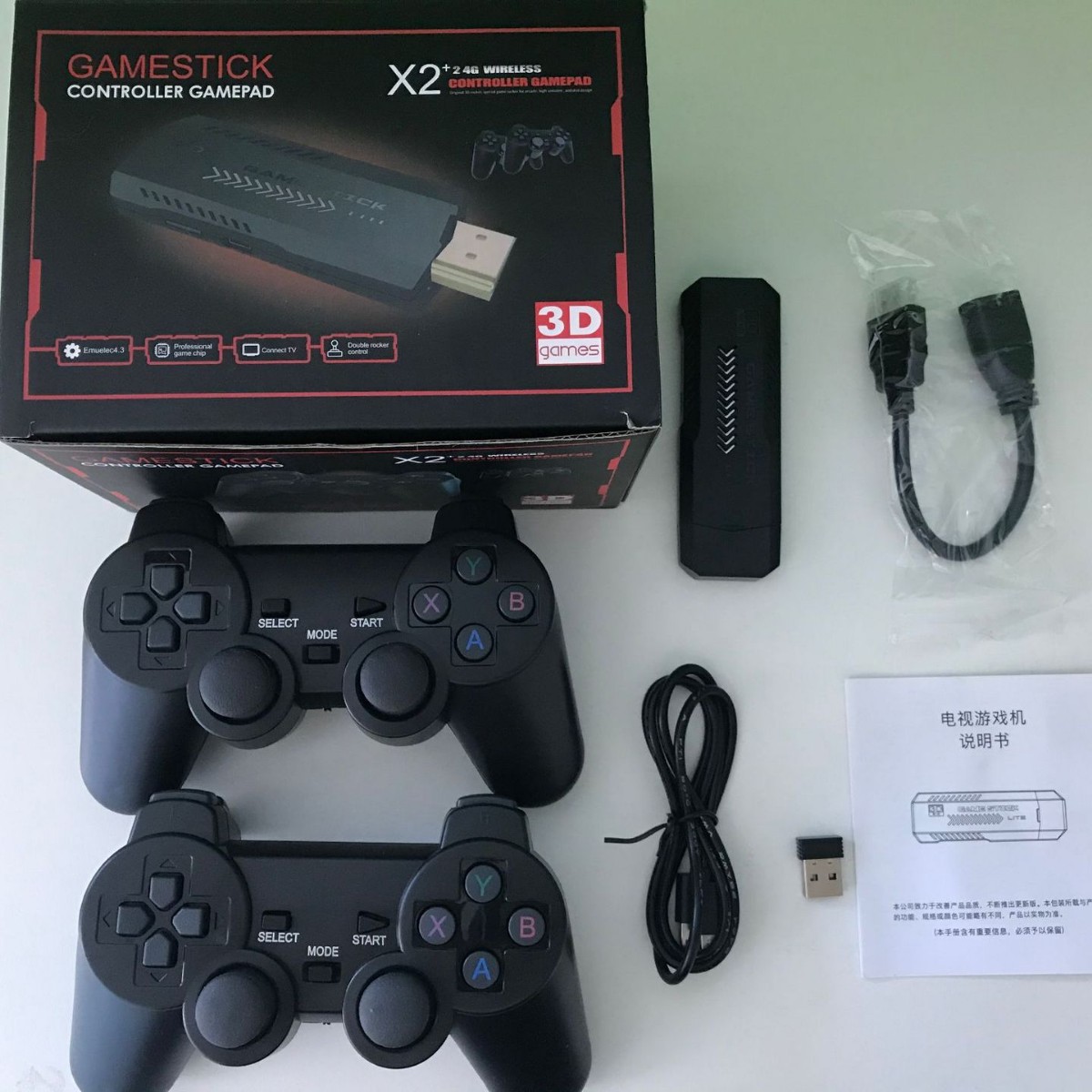 Gaming Console Stick - X2 Retro Video Game Console 2.4G