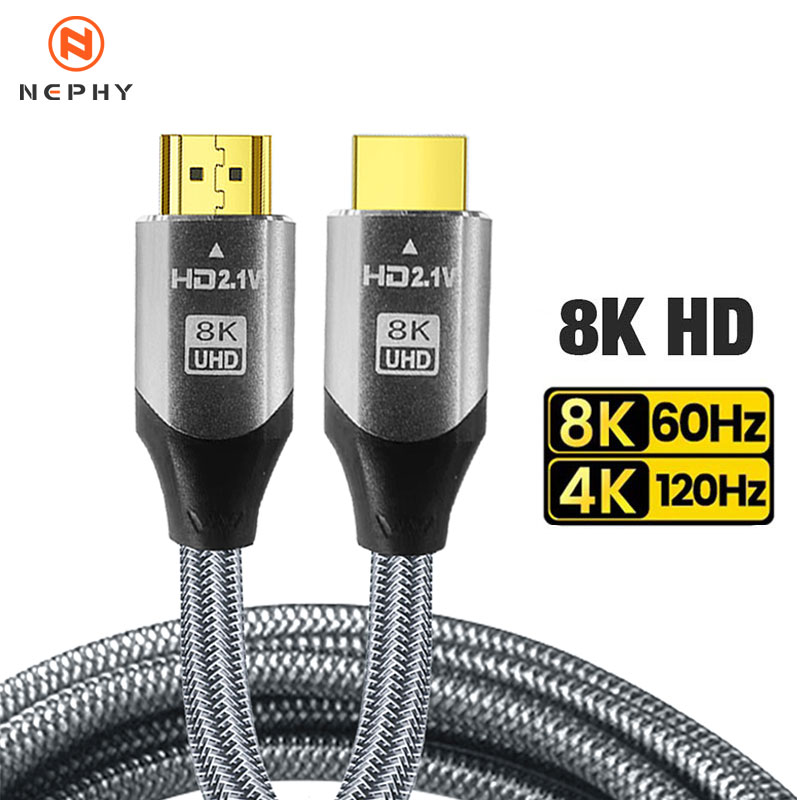 8K HDMI 2.1 Cable 4K@120Hz 8K@ - Hdmi Cable 2.1 ulasan dan harga