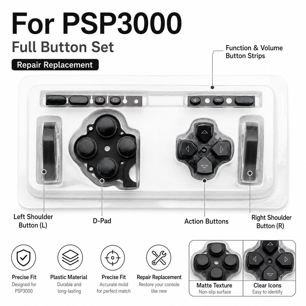 1Set Button Replacement Kit LR - Gaming Console High Quality ulasan dan harga