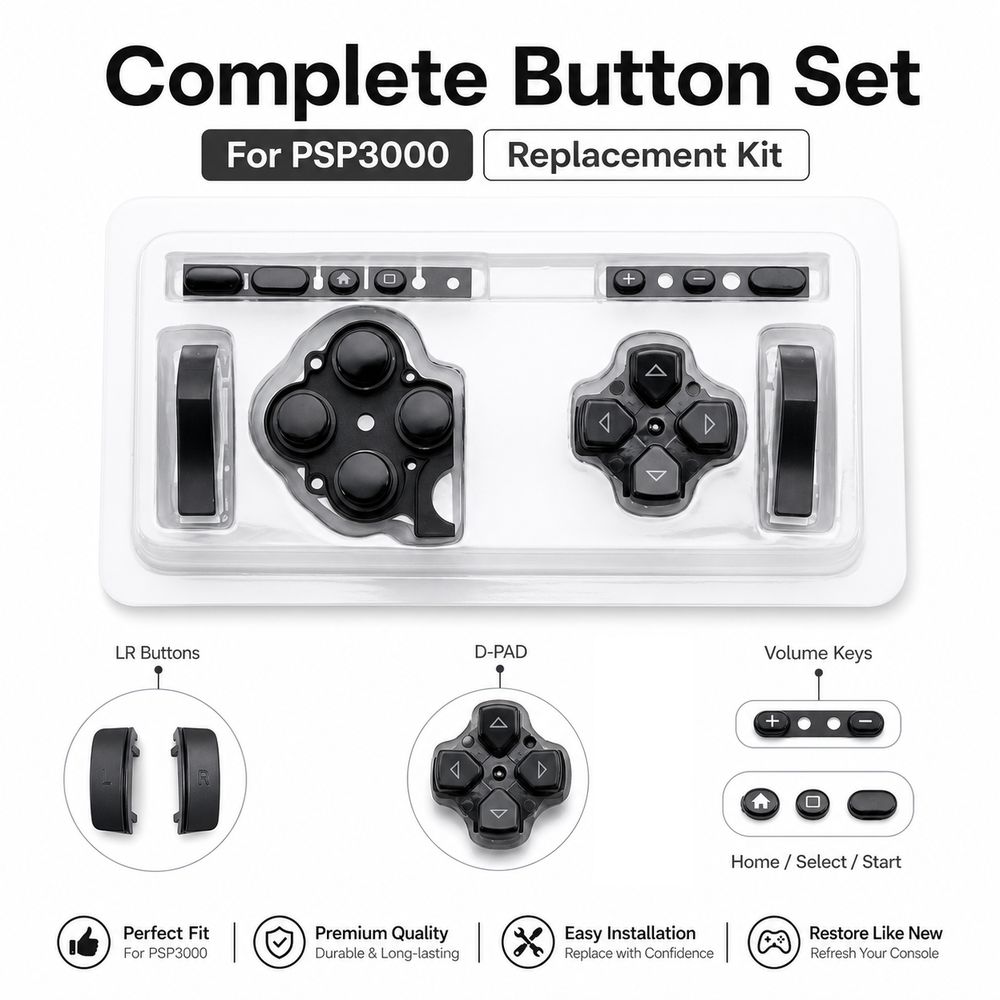 1Set Button Replacement Kit LR - Gaming Console High Quality ulasan dan harga