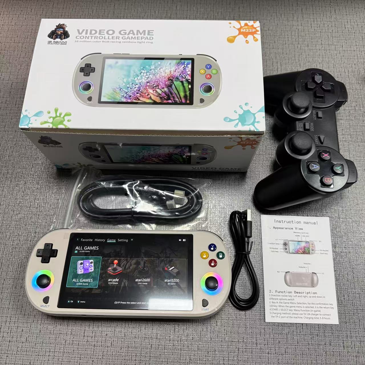 New 128GB M22 Pro Portable Poc - Gaming Console For Kids ulasan dan harga