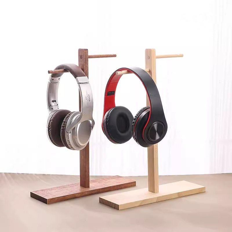 Wood Headphone Stand Earphone  - Gaming Console Room ulasan dan harga
