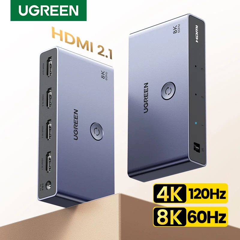 UGREEN HDMI 2.1 Switcher 8K 60 - Hdmi Cable 2.1 ulasan dan harga