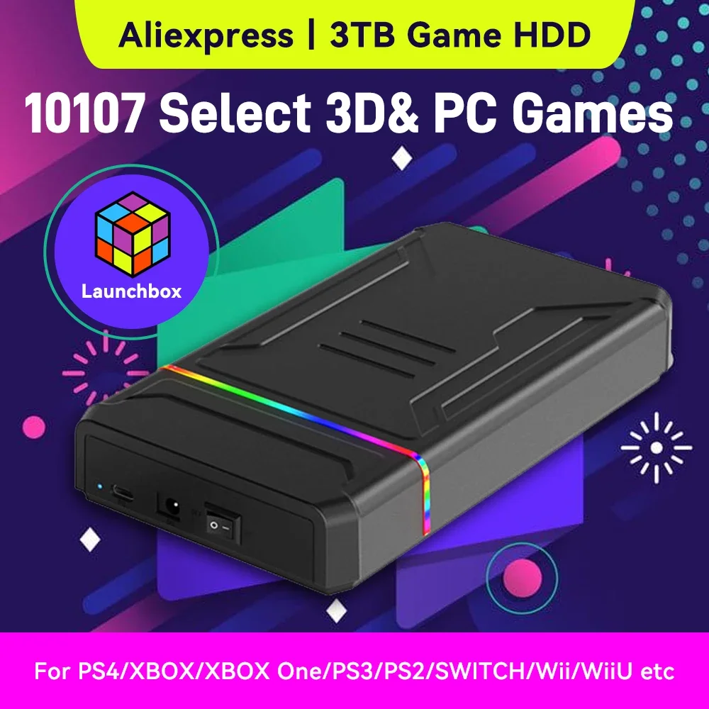 3TB Launchbox Portable Gaming  - Gaming Console Video Game ulasan dan harga