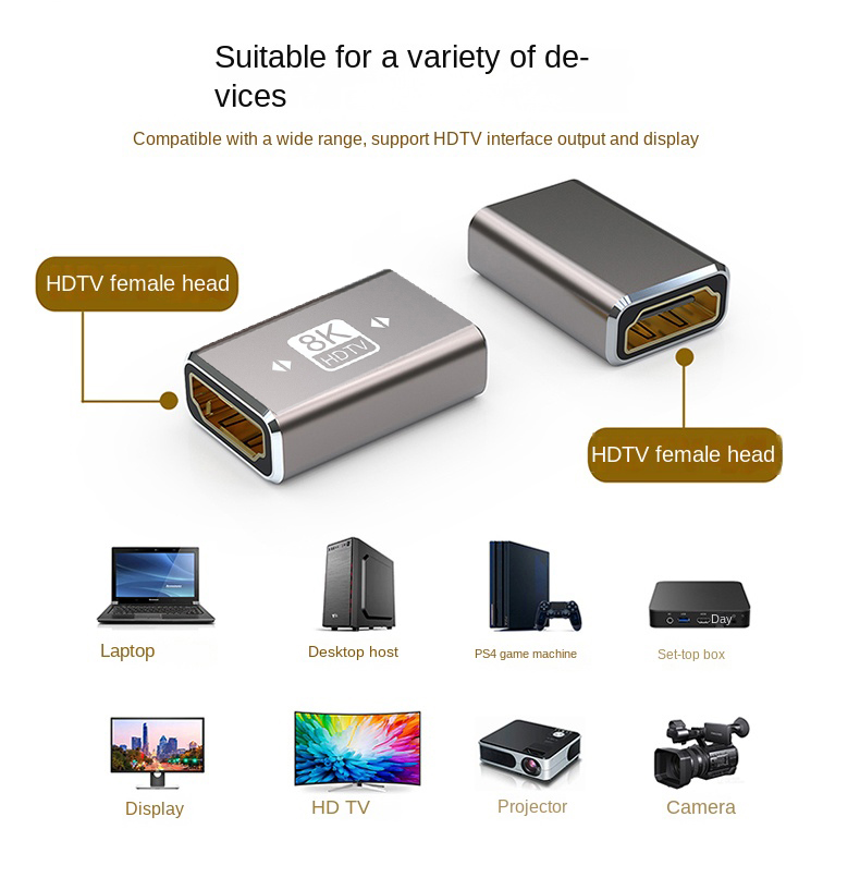 8K HDTV 2.1 Extender 4K Female - Hdmi Cable 2.1 ulasan dan harga
