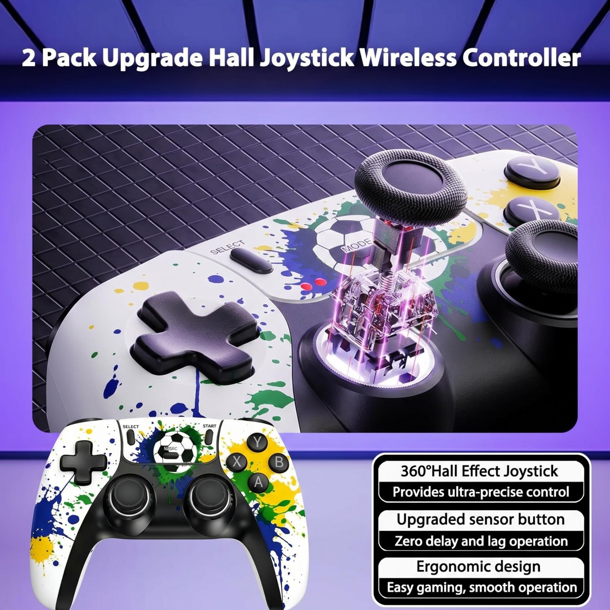 Football Pattern Wireless Game - Gaming Console For Kids ulasan dan harga