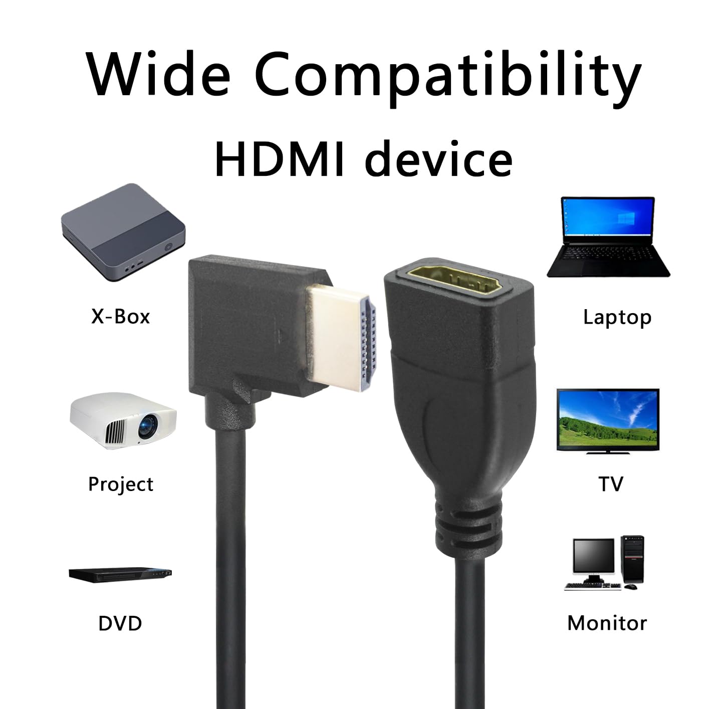8K HDMI Extension Cable, Short - Hdmi Cable 2.1 ulasan dan harga