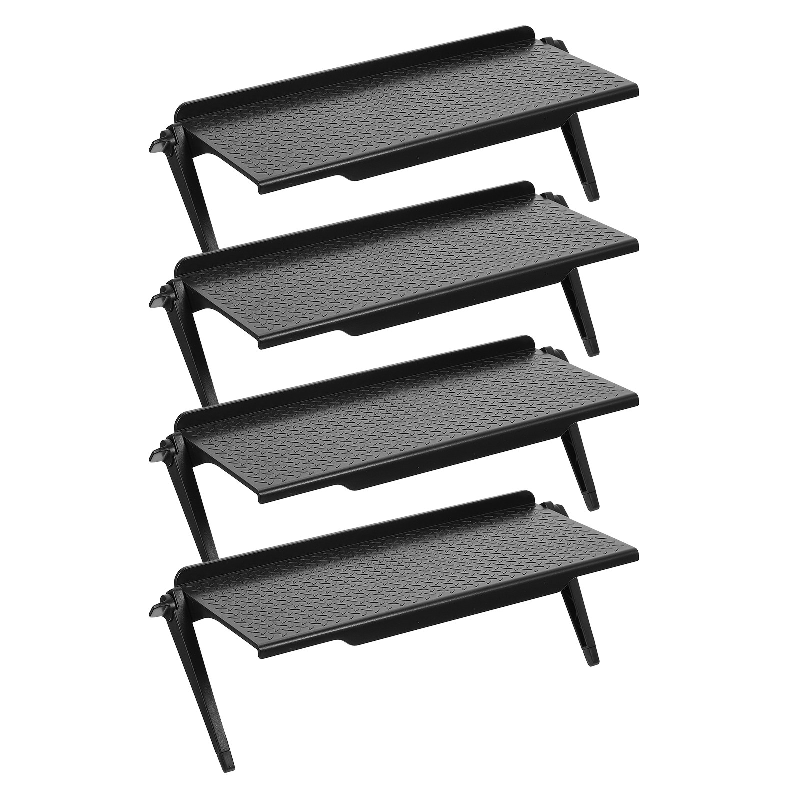 4Pcs Plastic Adjustable TV Acc - Gaming Console Stand ulasan dan harga