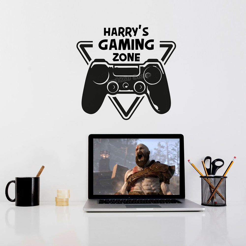 Custom Name Gaming Zone Wall D - Gaming Console Room ulasan dan harga