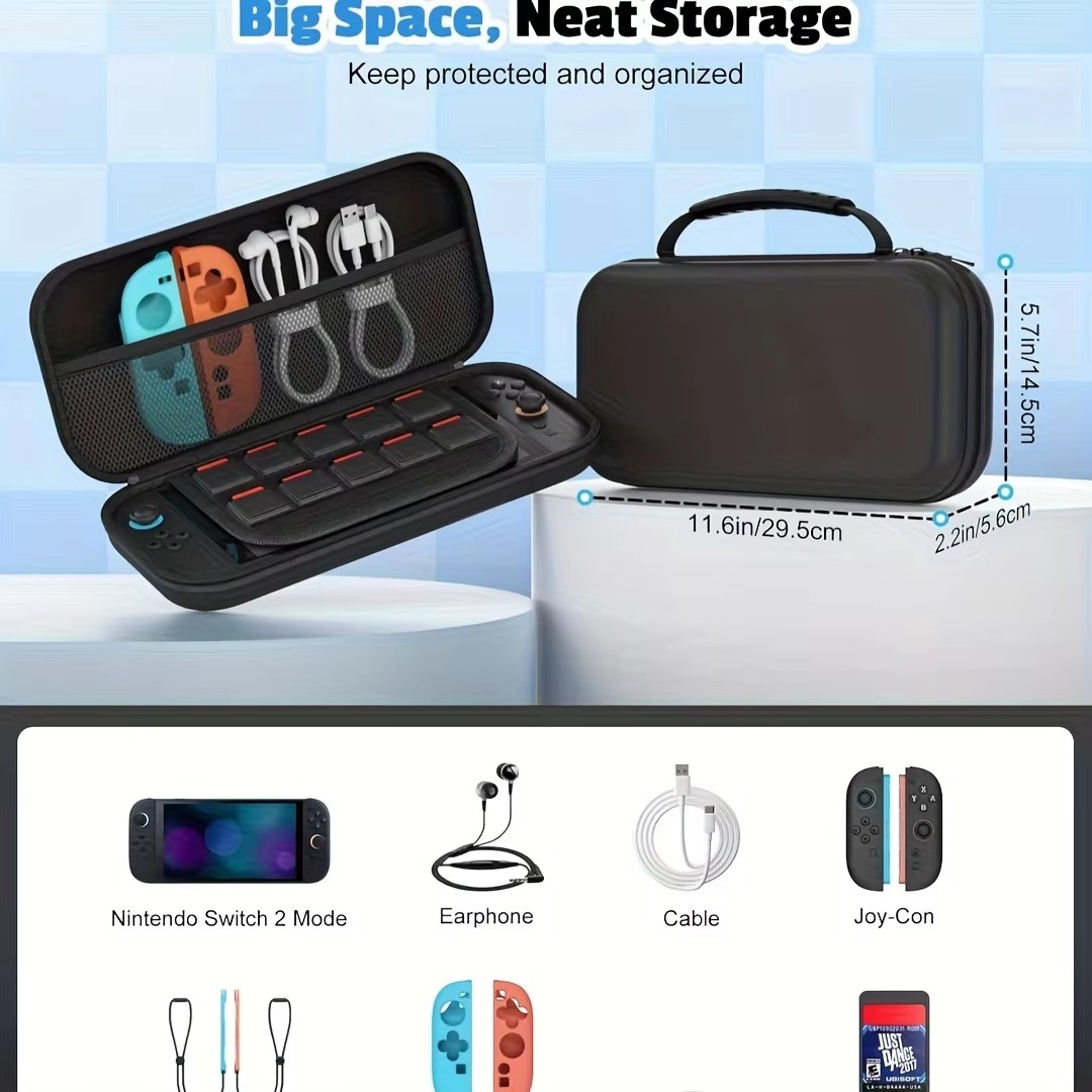 Carrying Case for Switch 2,Por - Gaming Console Nintendo Switch 2 ulasan dan harga