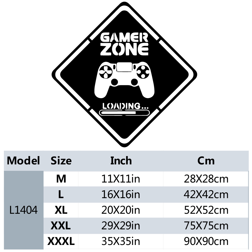 1pc Gamer Zone Door Decal Wall - Gaming Console Room ulasan dan harga