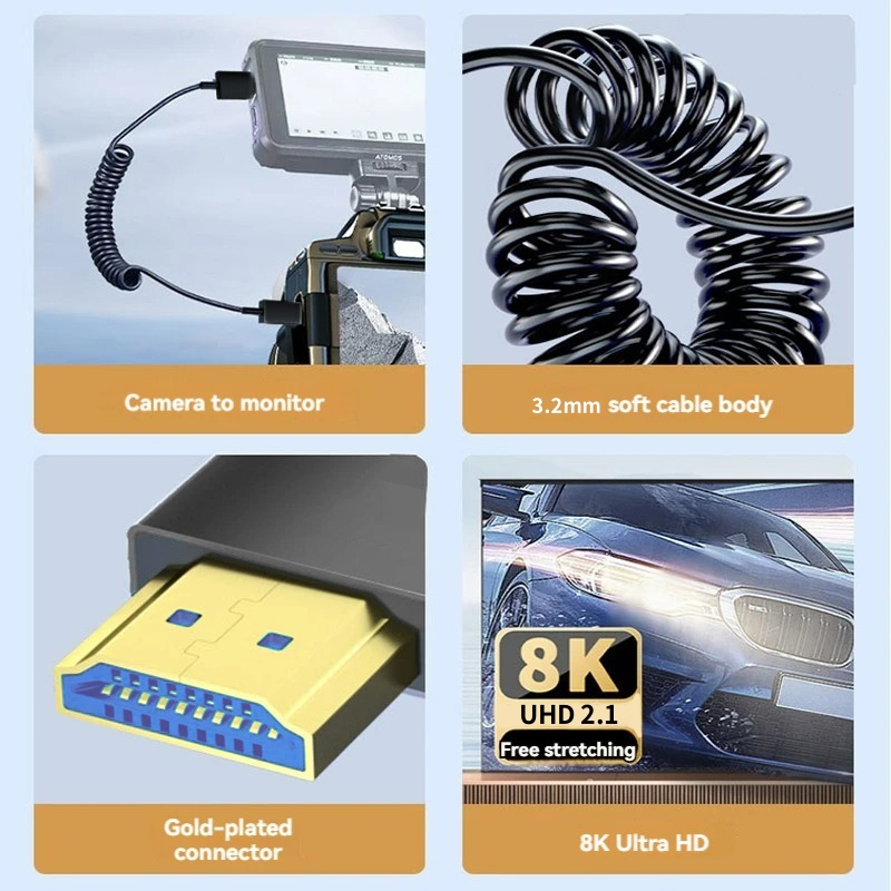 Ultra‑Thin Portable 8K HDMI‑co - Hdmi Cable 2.1 ulasan dan harga